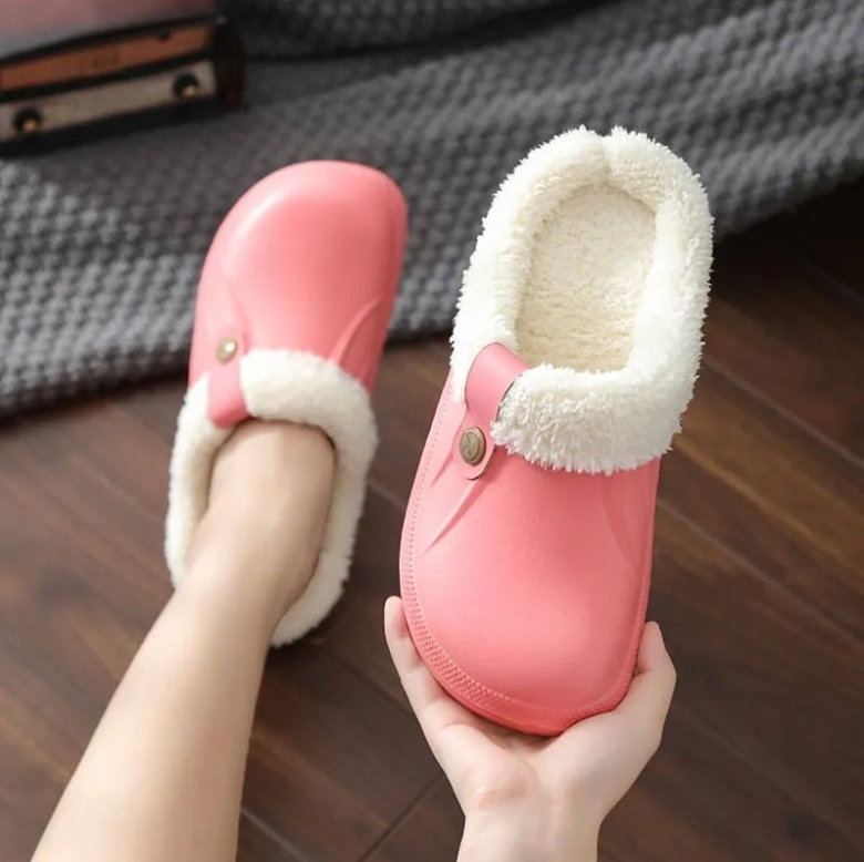 Stylish Fur Lined Clogs